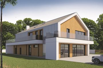  Projekt budynku usługowego Budynek usługowy BMU-430 wariant 4 (SKA1108) - projekt budynku z pełnym piętrem - Zdjęcie 2