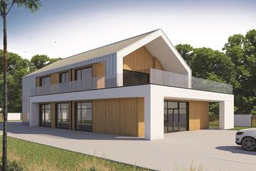  Projekt budynku usługowego Budynek usługowy BMU-430 wariant 4 (SKA1108) - projekt budynku z pełnym piętrem - Zdjęcie 4