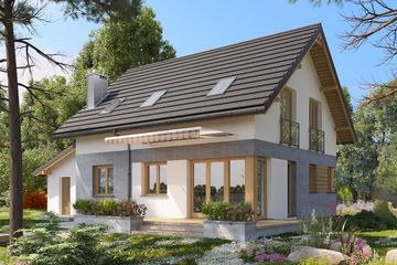  Projekt domu Pamela (1414) (KRD2626) - projekt domu parterowego z poddaszem - Zdjęcie 4