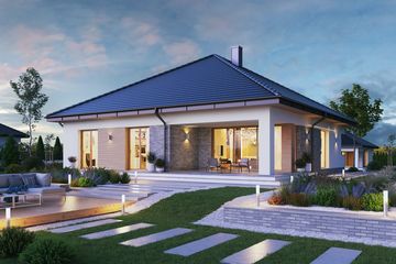  Projekt domu Domena 121 C1 (WRW1343) - projekt domu parterowego - Zdjęcie 2
