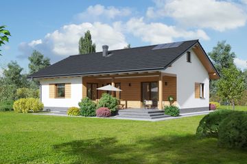  Projekt domu Adomierz 1dws (KRP2343) - projekt domu parterowego - Zdjęcie 2