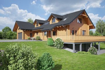  Projekt domu Wyżne 1 dw (KRP2357) - projekt domu parterowego z poddaszem - Zdjęcie 2
