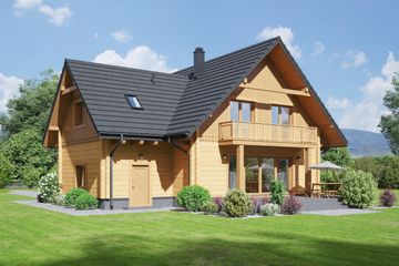  Projekt domu Grochowice 1 gdw (KRP2361) - projekt domu parterowego z poddaszem - Zdjęcie 2