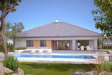  Projekt domu Decyma 14 (BSA2264) - projekt domu parterowego - Zdjęcie 3