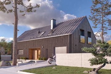  Projekt domu Pogodny 2 (BSA2265) - projekt domu parterowego z poddaszem - Zdjęcie 2