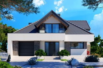  Projekt domu Alicja X (BSB1146) - projekt domu parterowego z poddaszem - Zdjęcie 1