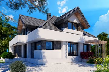  Projekt domu Alicja X (BSB1146) - projekt domu parterowego z poddaszem - Zdjęcie 4