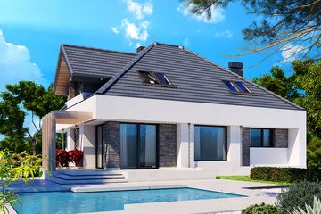  Projekt domu Alicja X (BSB1146) - projekt domu parterowego z poddaszem - Zdjęcie 5