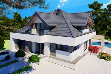  Projekt domu Alicja X (BSB1146) - projekt domu parterowego z poddaszem - Zdjęcie 6