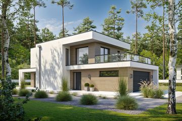  Projekt domu Porywający D67 (WWB1076) - projekt domu z pełnym piętrem - Zdjęcie 3