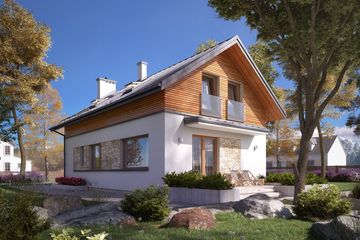  Projekt domu Pryma 2 (BSA2267) - projekt domu parterowego z poddaszem - Zdjęcie 4