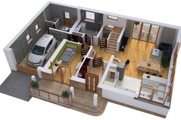  Projekt domu BW-17 wariant 4 (JGC1230) - projekt domu parterowego z poddaszem - Zdjęcie 3