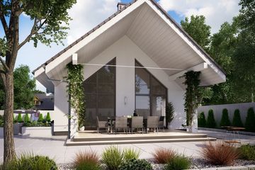  Projekt domu KA114 T (PKT1127) - projekt domu parterowego z poddaszem - Zdjęcie 3