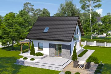  Projekt domu przy Wiosennej 21 (KRK1651) - projekt domu parterowego z poddaszem - Zdjęcie 2