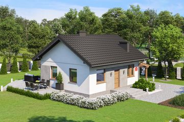  Projekt domu przy Topolowej 5 (KRK1652) - projekt domu parterowego - Zdjęcie 1