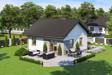  Projekt domu przy Topolowej 5 (KRK1652) - projekt domu parterowego - Zdjęcie 2