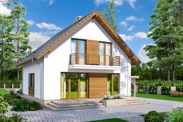  Projekt domu Lungo 4 (WOF1135) - projekt domu parterowego z poddaszem - Zdjęcie 3