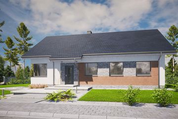  Projekt domu Domena 103 C1 (WRW1344) - projekt domu parterowego - Zdjęcie 4