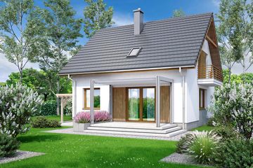  Projekt domu Monte (WOF1136) - projekt domu parterowego z poddaszem - Zdjęcie 3