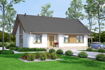  Projekt domu Mokka 3 (WOF1080) - projekt domu parterowego - Zdjęcie 1