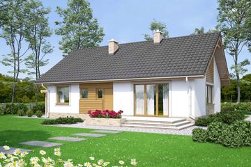  Projekt domu Mokka 3 (WOF1080) - projekt domu parterowego - Zdjęcie 2