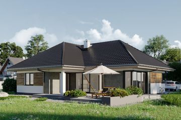  Projekt domu Kalina (1734) (KRD1101) - projekt domu parterowego - Zdjęcie 3