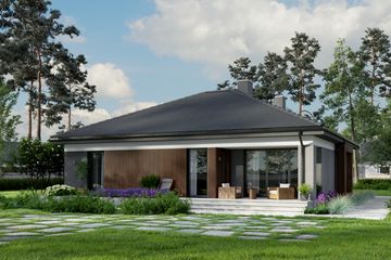  Projekt domu Eco 35 (WOZ1041) - projekt domu parterowego - Zdjęcie 4