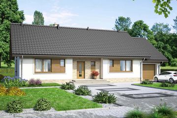  Projekt domu Mokka 7 (WOF1105) - projekt domu parterowego - Zdjęcie 1