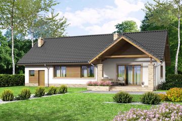  Projekt domu Mokka 8 (WOF1107) - projekt domu parterowego - Zdjęcie 2