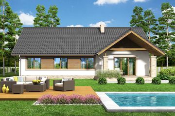  Projekt domu Mokka 9 (WOF1115) - projekt domu parterowego - Zdjęcie 2