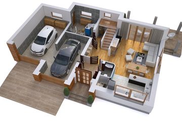  Projekt domu BW-55 wariant 1 (JGC1192) - projekt domu parterowego z poddaszem - Zdjęcie 4