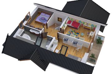  Projekt domu BW-36 wariant 15 bez garażu (JGC1221) - projekt domu parterowego z poddaszem - Zdjęcie 5