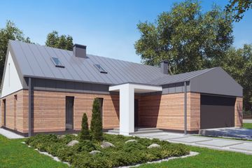  Projekt domu uA65v3 (WCB1190) - projekt domu parterowego - Zdjęcie 1