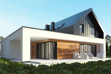  Projekt domu uA66v1 (WCB1191) - projekt domu parterowego z poddaszem - Zdjęcie 2