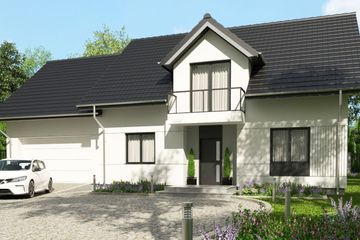  Projekt domu uA119v1 (WCB1194) - projekt domu parterowego z poddaszem - Zdjęcie 1