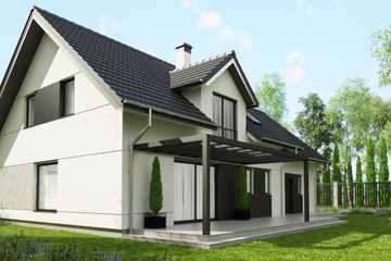  Projekt domu uA119v1 (WCB1194) - projekt domu parterowego z poddaszem - Zdjęcie 2
