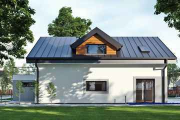  Projekt domu uA160 (WCB1197) - projekt domu parterowego z poddaszem - Zdjęcie 3