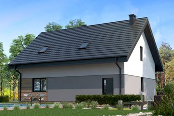  Projekt domu uA144 (WCB1200) - projekt domu parterowego z poddaszem - Zdjęcie 4