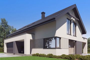  Projekt domu uA156 (WCB1202) - projekt domu parterowego z poddaszem - Zdjęcie 3