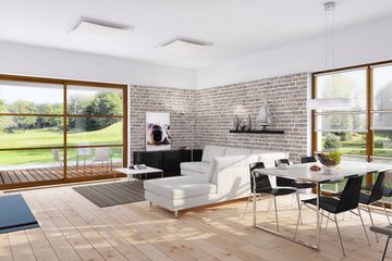  Projekt domu E-145 (WAX1122) - projekt domu parterowego - Zdjęcie 3