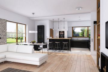  Projekt domu E-145 (WAX1122) - projekt domu parterowego - Zdjęcie 5