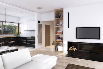  Projekt domu E-213 (WAX1117) - projekt domu parterowego z poddaszem - Zdjęcie 3