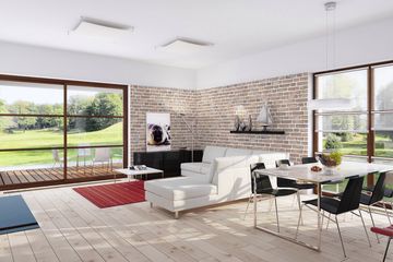  Projekt domu E-243 (WAX1145) - projekt domu parterowego - Zdjęcie 3