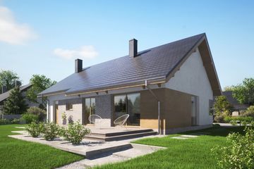  Projekt domu Domena 103 C2 (WRW1345) - projekt domu parterowego - Zdjęcie 2