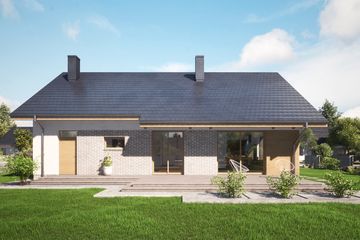  Projekt domu Domena 103 C2 (WRW1345) - projekt domu parterowego - Zdjęcie 3