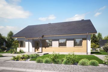  Projekt domu Domena 103 C2 (WRW1345) - projekt domu parterowego - Zdjęcie 4