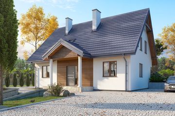  Projekt domu Arion 2 (BSA2269) - projekt domu parterowego z poddaszem - Zdjęcie 2