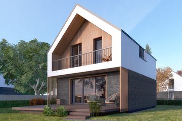  Projekt domu Mandarynka 2 (BSA2270) - projekt domu parterowego z poddaszem - Zdjęcie 1