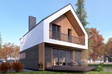  Projekt domu Mandarynka 2 (BSA2270) - projekt domu parterowego z poddaszem - Zdjęcie 2
