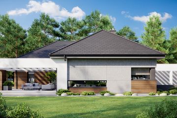  Projekt domu HomeKoncept 26 wariant 06 (KRX1116) - projekt domu parterowego - Zdjęcie 3